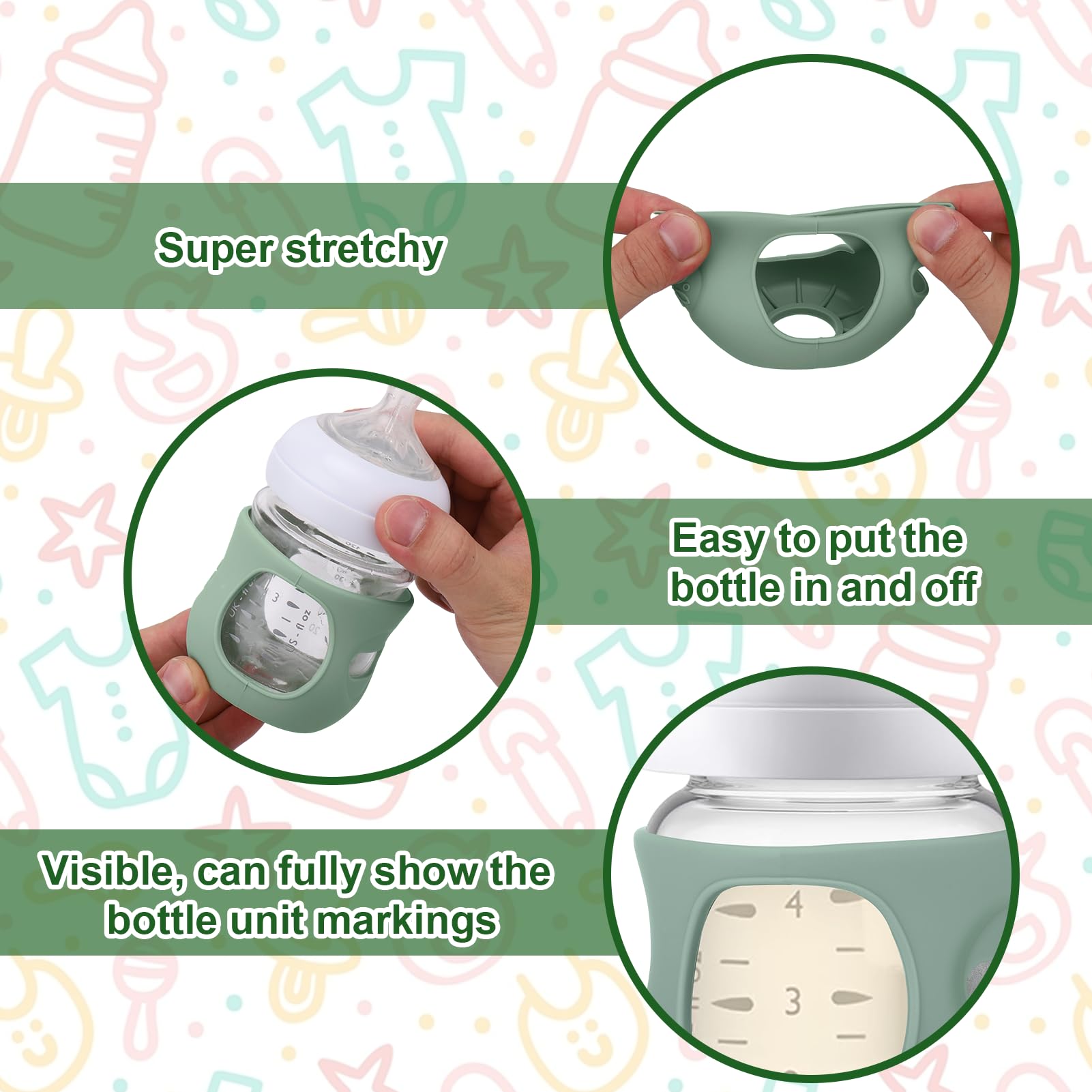 Juome silicone sleeve BPA-free and lead-free for safe everyday use.