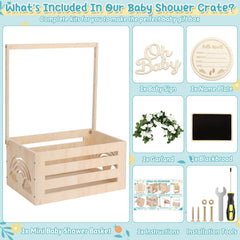 Jupwalz baby shower crate garland decor adds charm to newborn welcome.