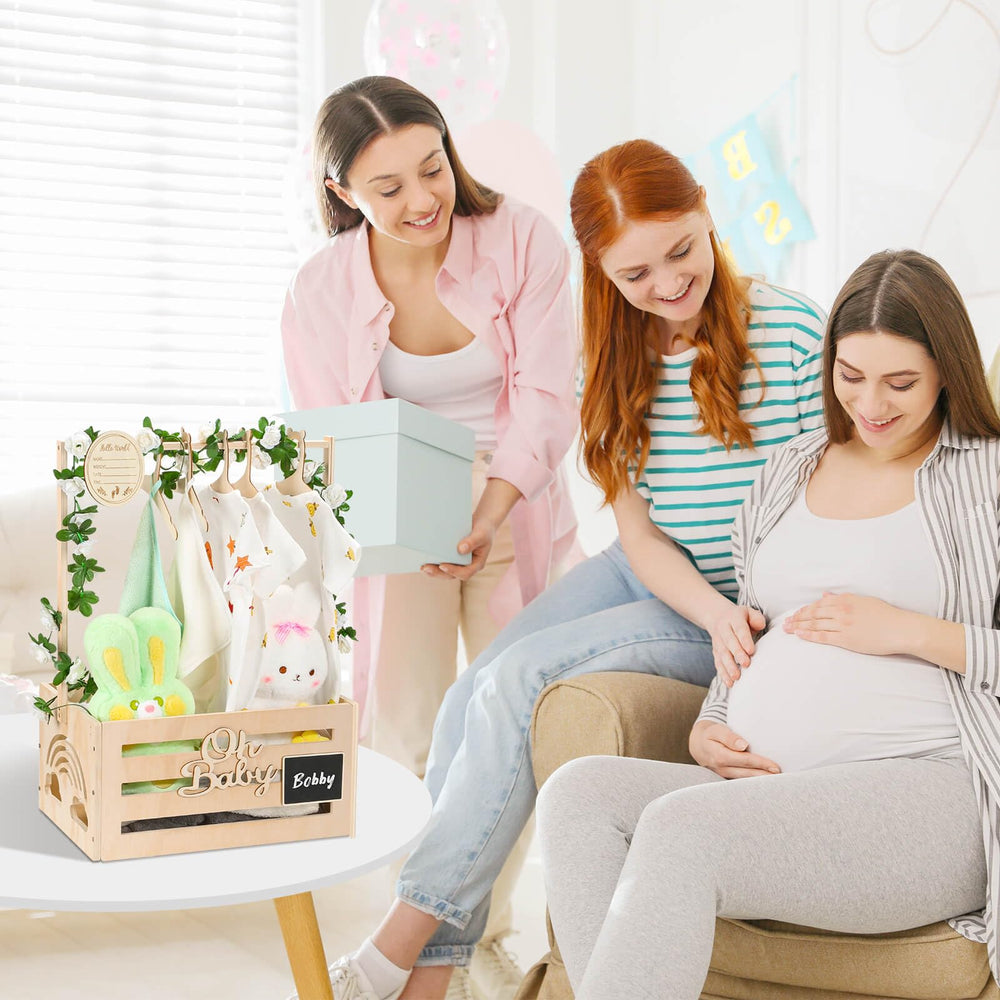 Jupwalz crate storage space holds gifts and keepsakes neatly.