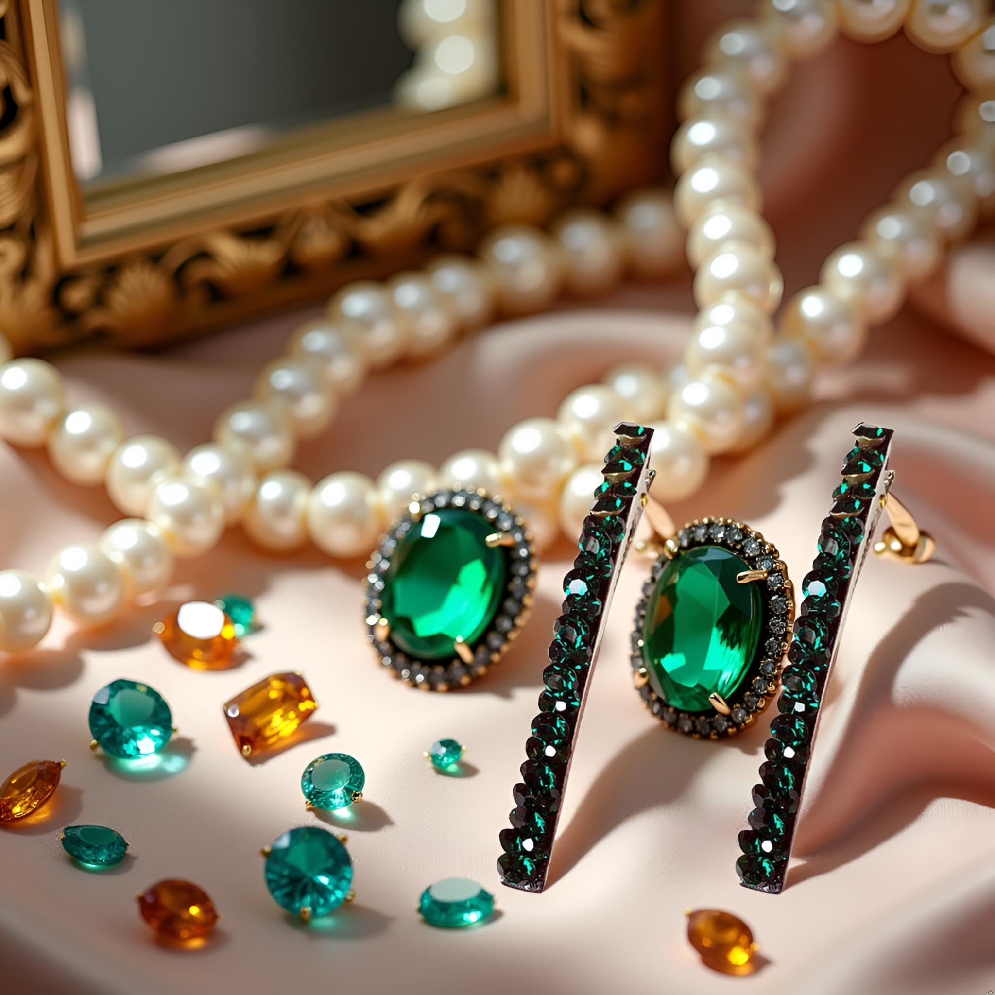 Juroicessry green diamond shine barrette adds versatile sparkle