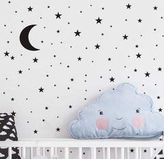JURUOXIN stars wall decal with varied sizes creates magical night-sky.