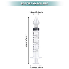 JUSONEY nose-syringe-compact-design shows portable design for on-the-go baby care