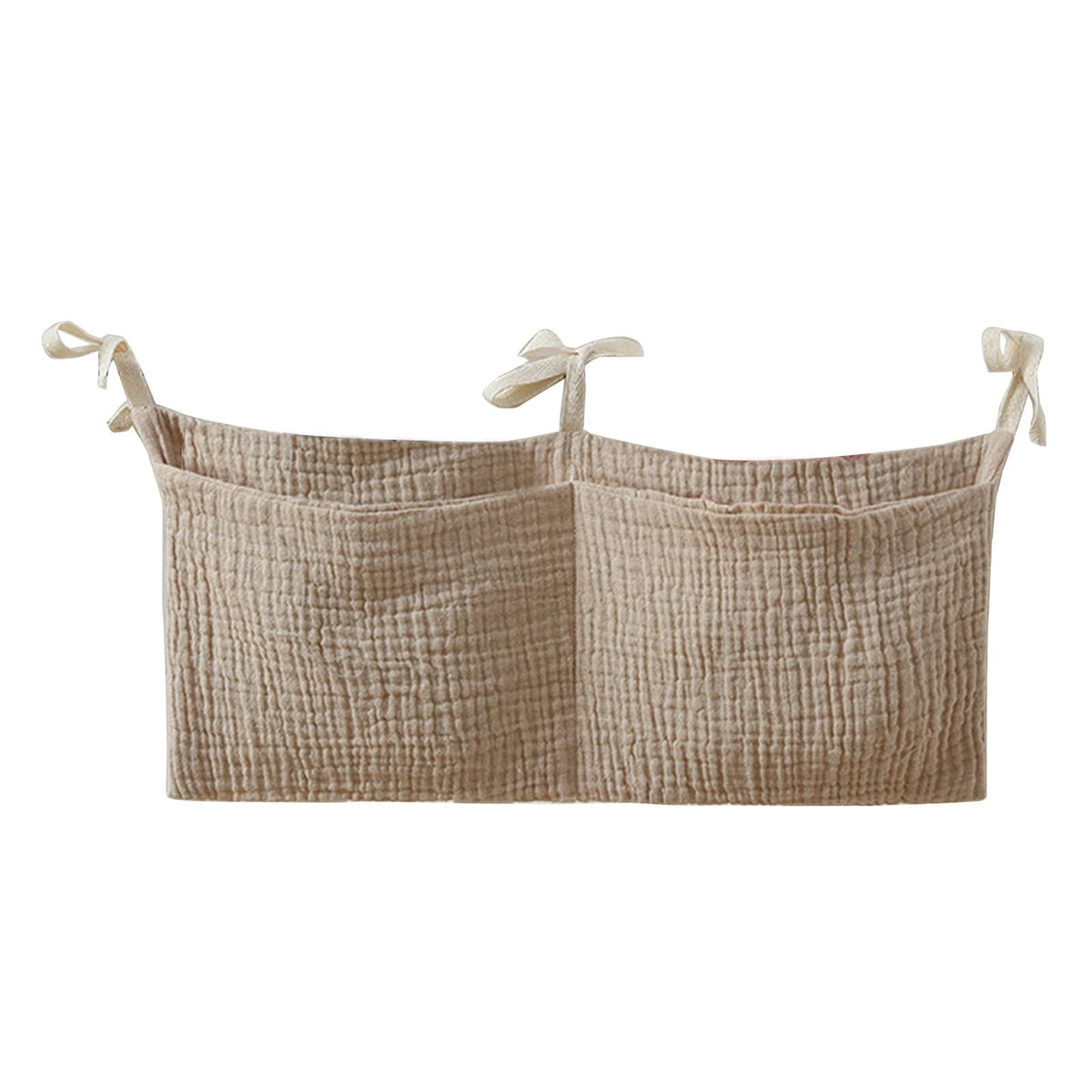 JUSTAUS bedside hanging bag strap for easy crib attachment and hands-free access.