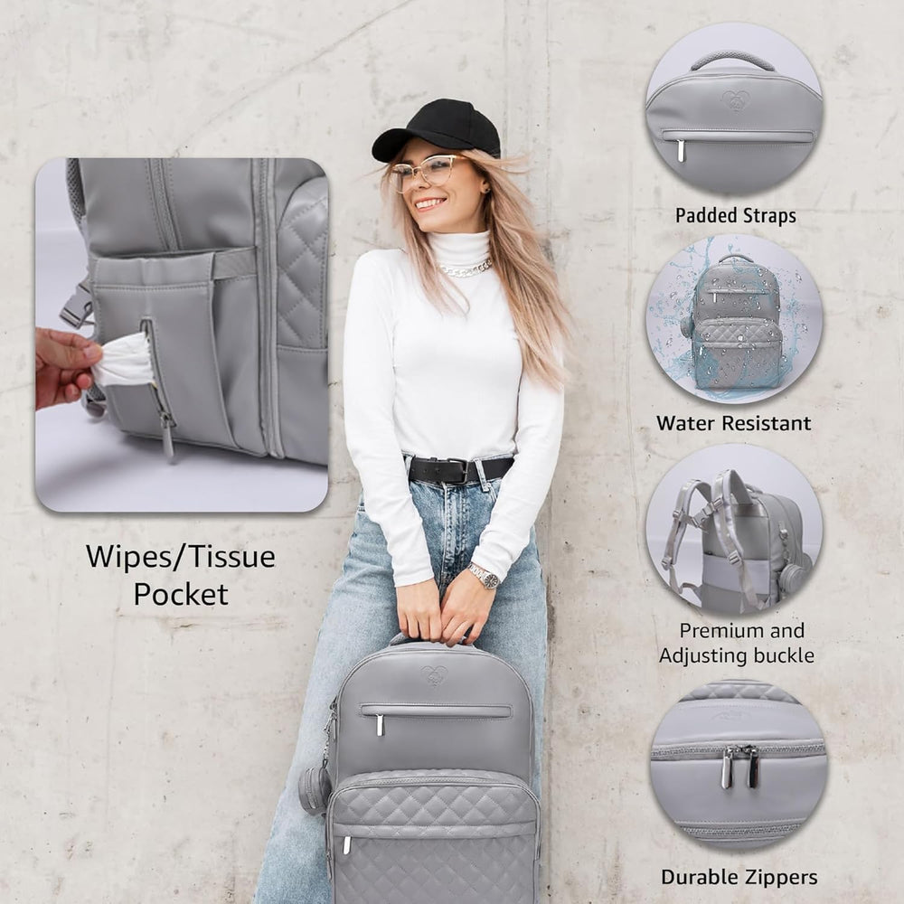 JustBaby Luv internal mesh bag provides quick access to small essentials