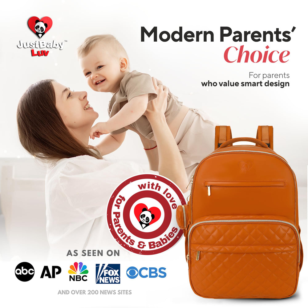 JustBaby Luv back-pocket security feature provides discreet storage for valuables