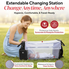 JustBaby Luv premium backpack design blends style and functionality for busy parents