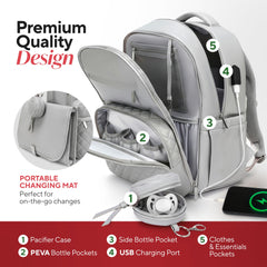 JustBaby Luv vegan leather bag with premium durability for daily stylish use