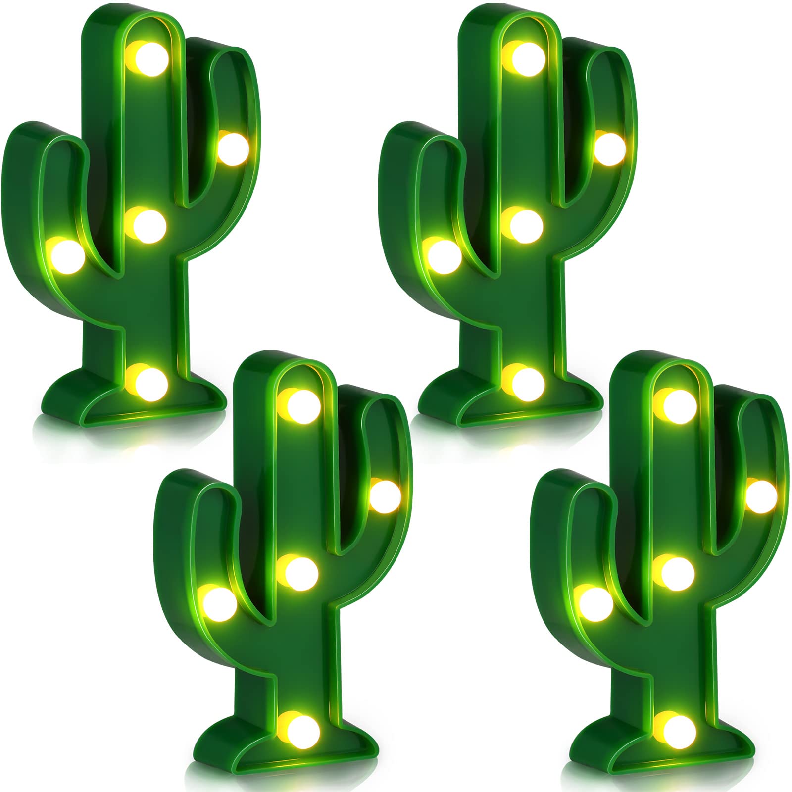 Jutom LED cactus light on table adds festive Cinco de Mayo glow
