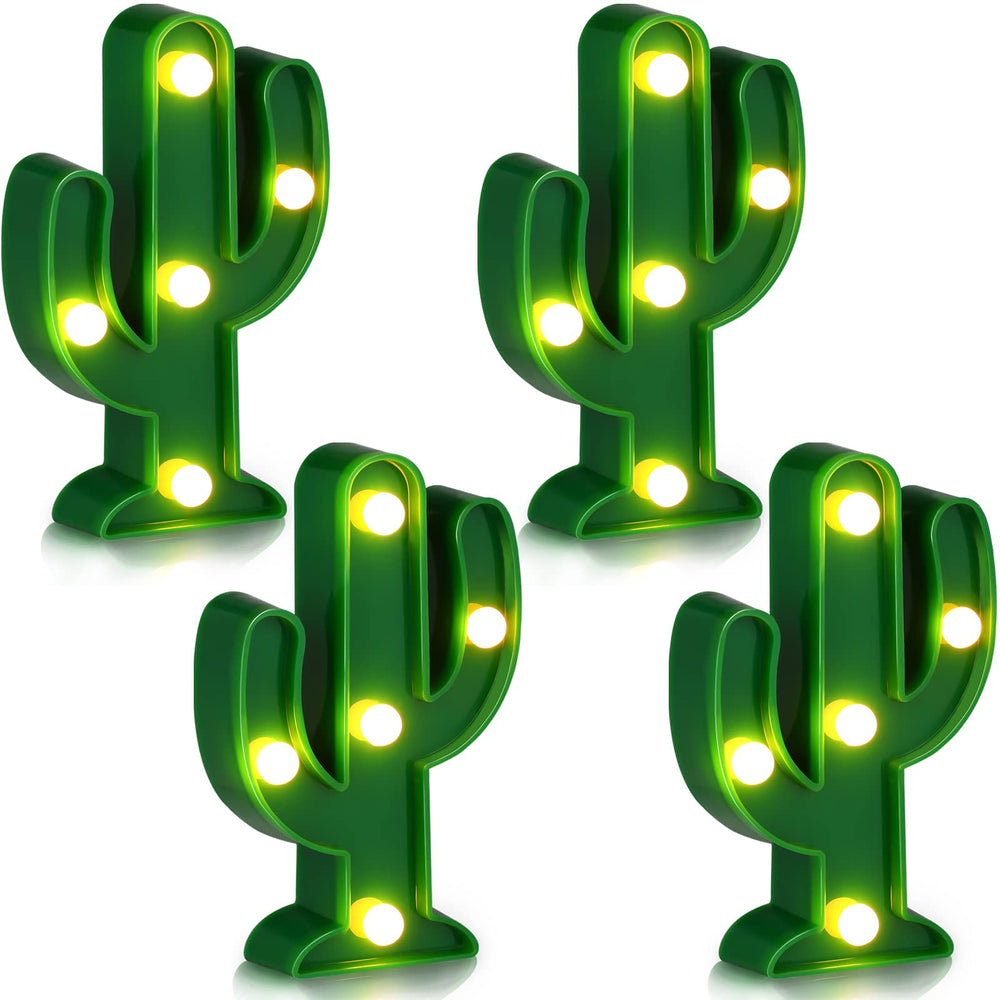Jutom LED cactus light on table adds festive Cinco de Mayo glow