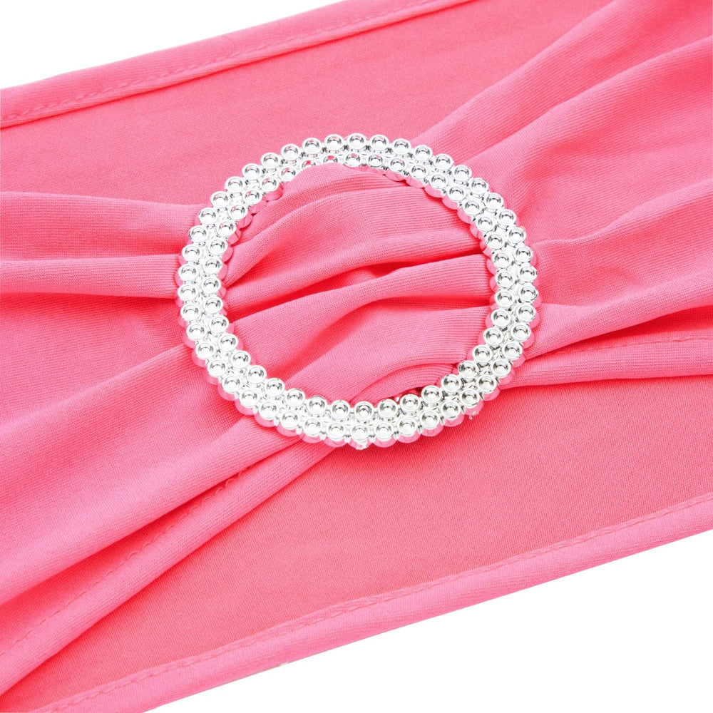 Juvale 50-pack chair sashes laid out for large event decor