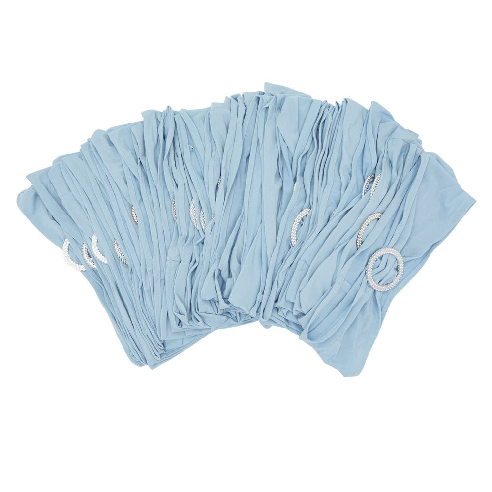 Juvale light blue chair sash hand washable cold water reuse option.