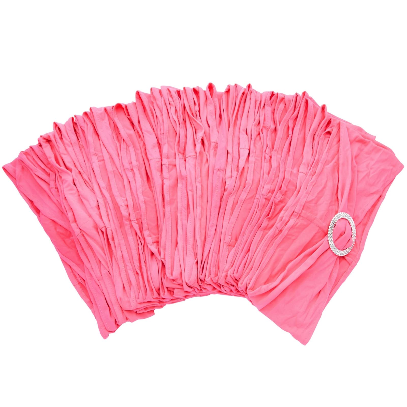 Juvale pink chair sash hanging with other sashes for cohesive look