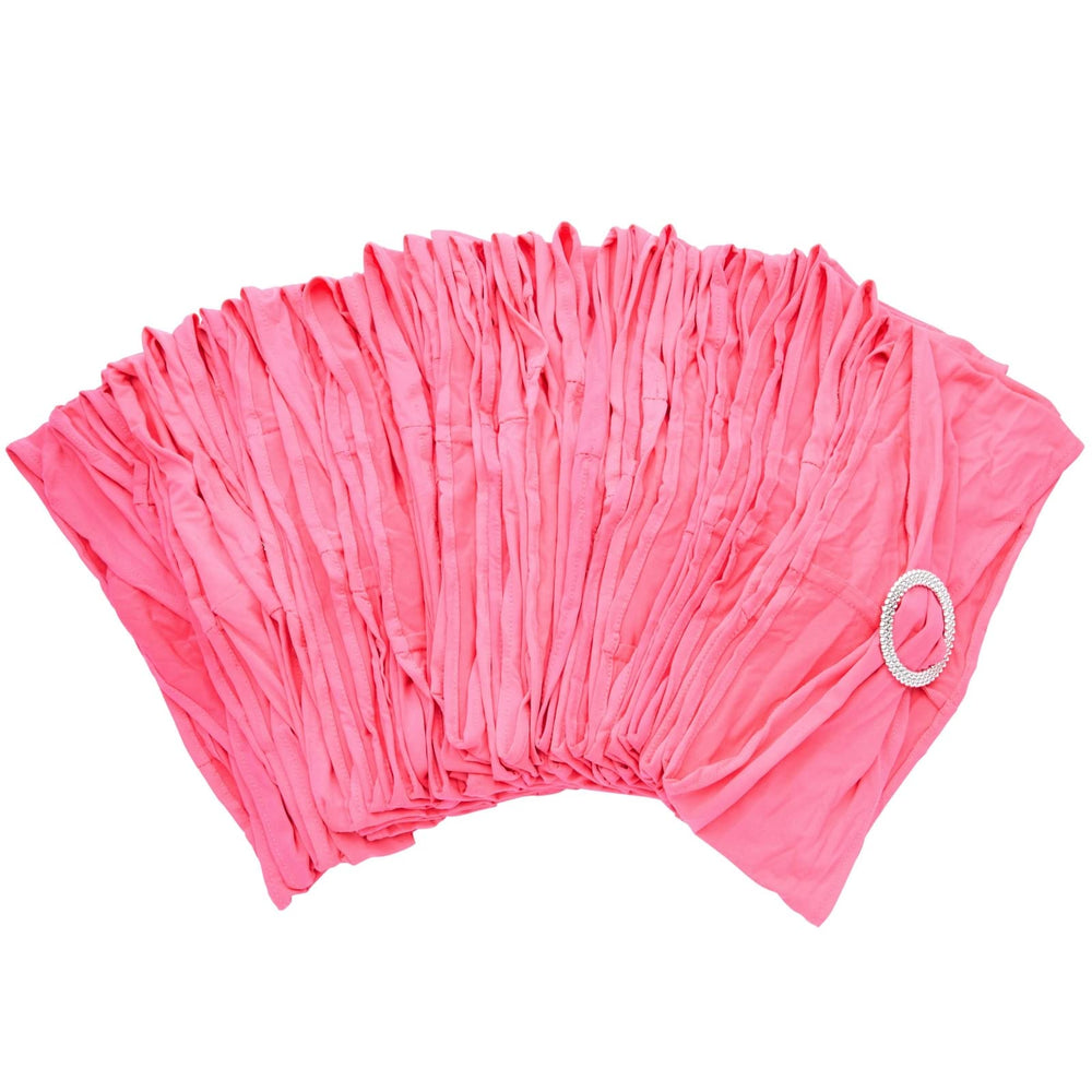 Juvale pink chair sash hanging with other sashes for cohesive look