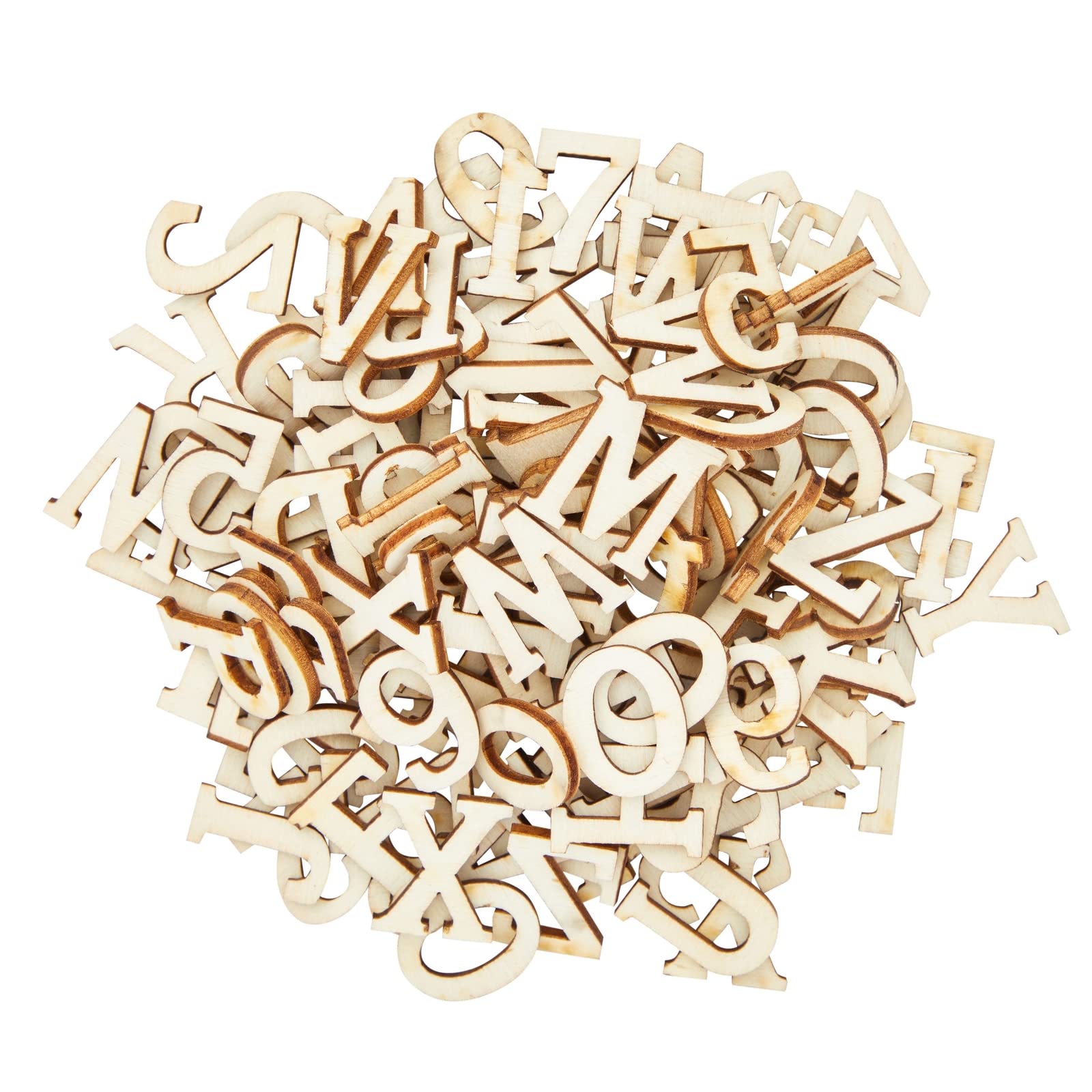 Juvale wooden letters and numbers for graduation cap embellishments and crafts