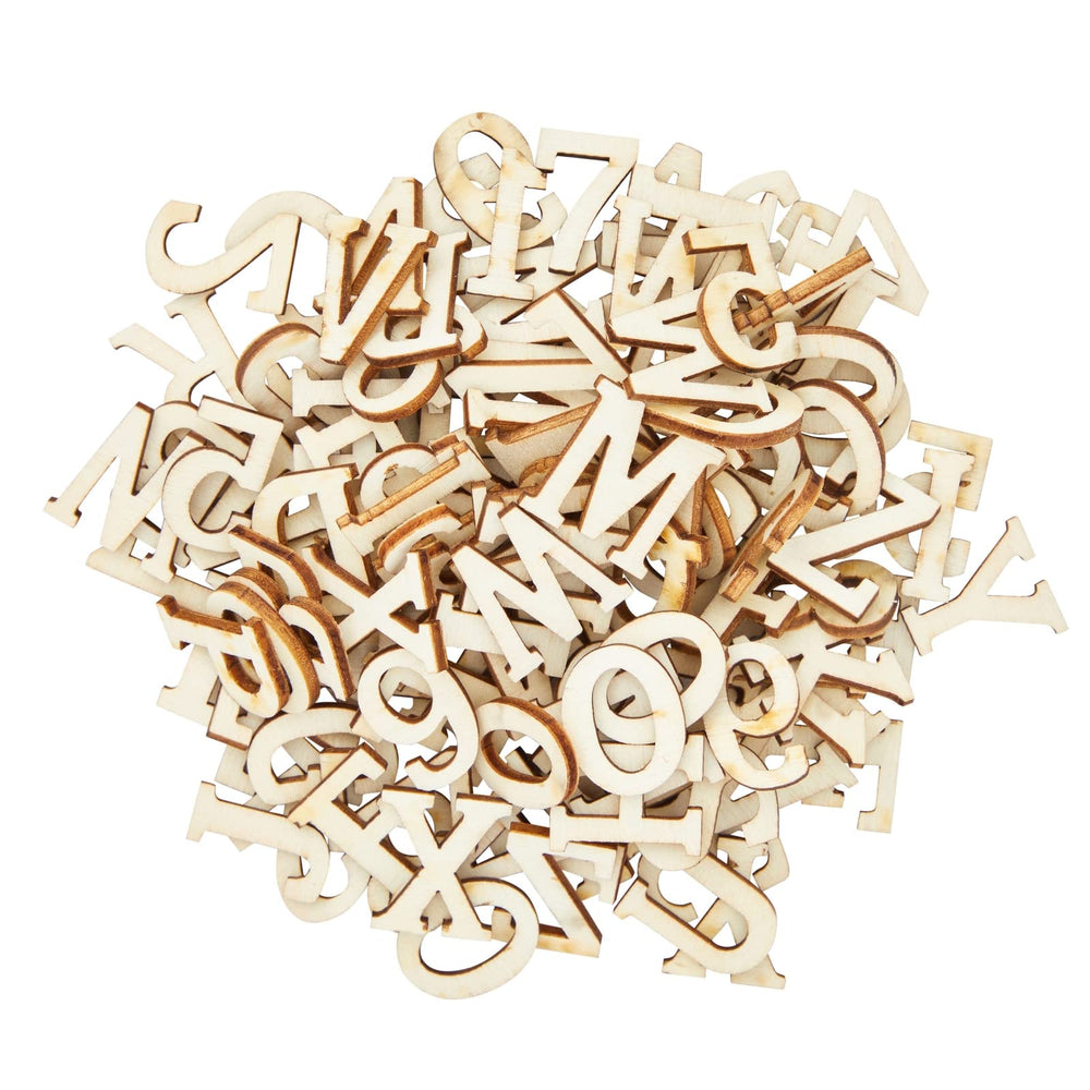 Juvale wooden letters and numbers for graduation cap embellishments and crafts