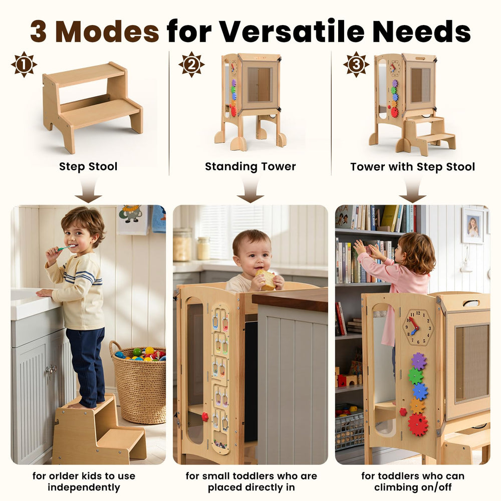 JUZBOT two-step attachment ready for easy climbing and independence.