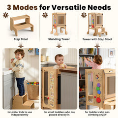 JUZBOT two-step attachment ready for easy climbing and independence.
