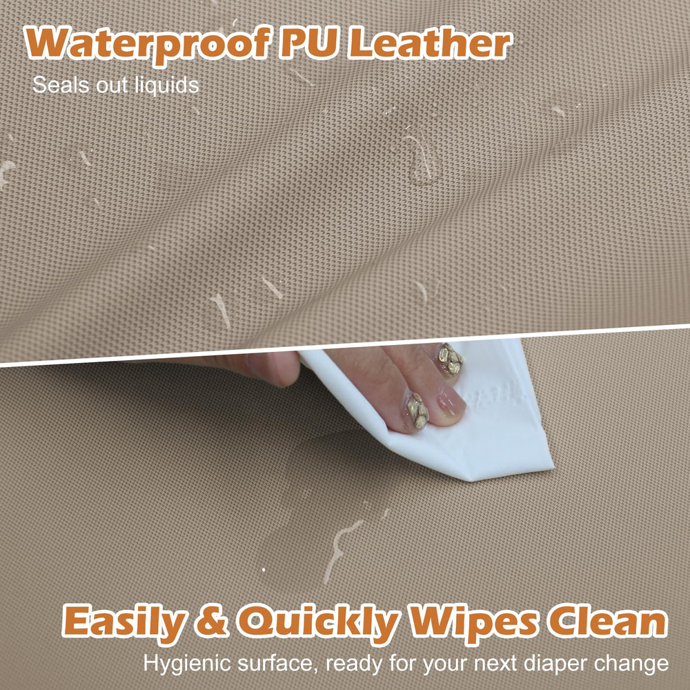 JVEOO changing pad soft, skin-friendly foam supports comfortable diaper changes