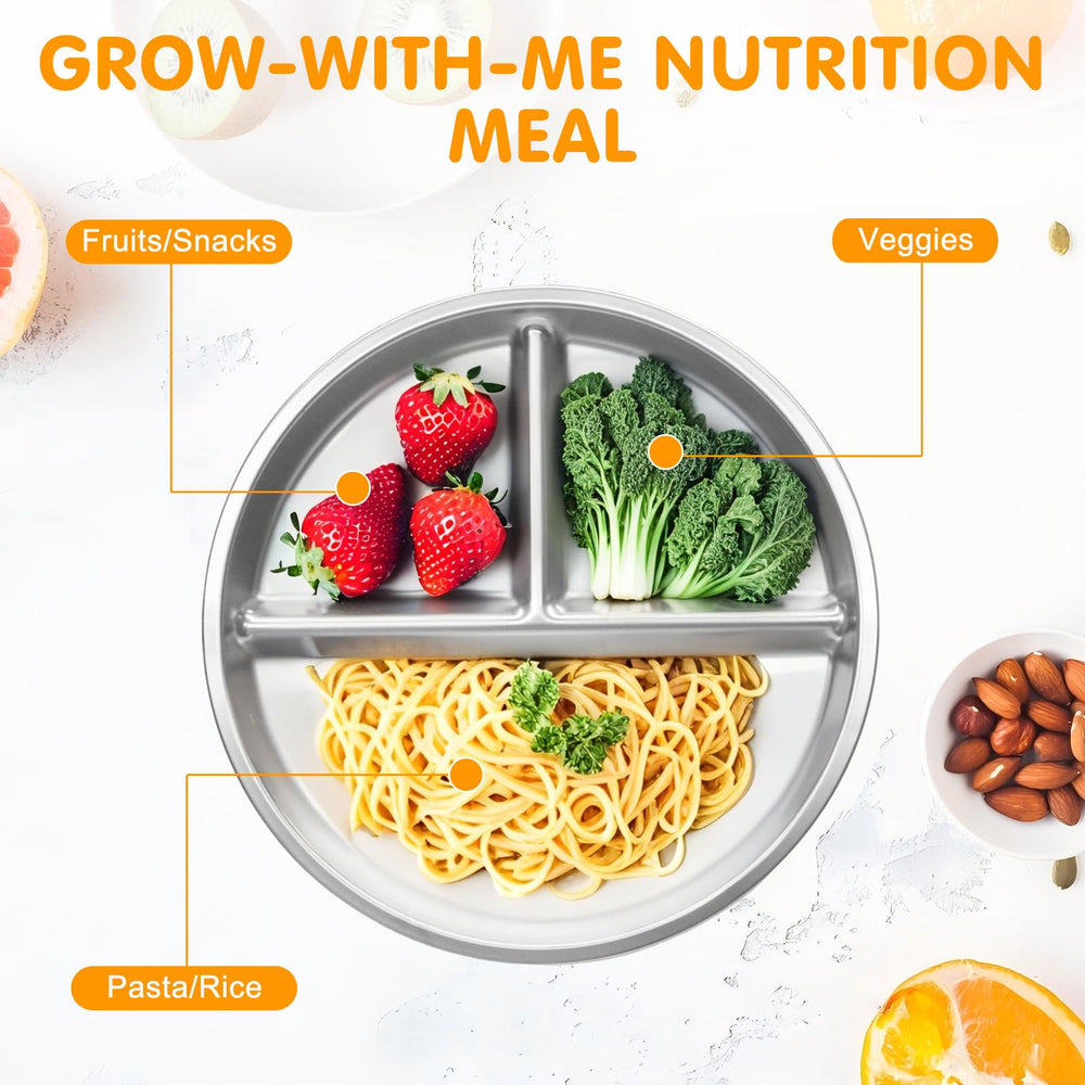 JVEOO divided design promotes balanced meals with separate sections