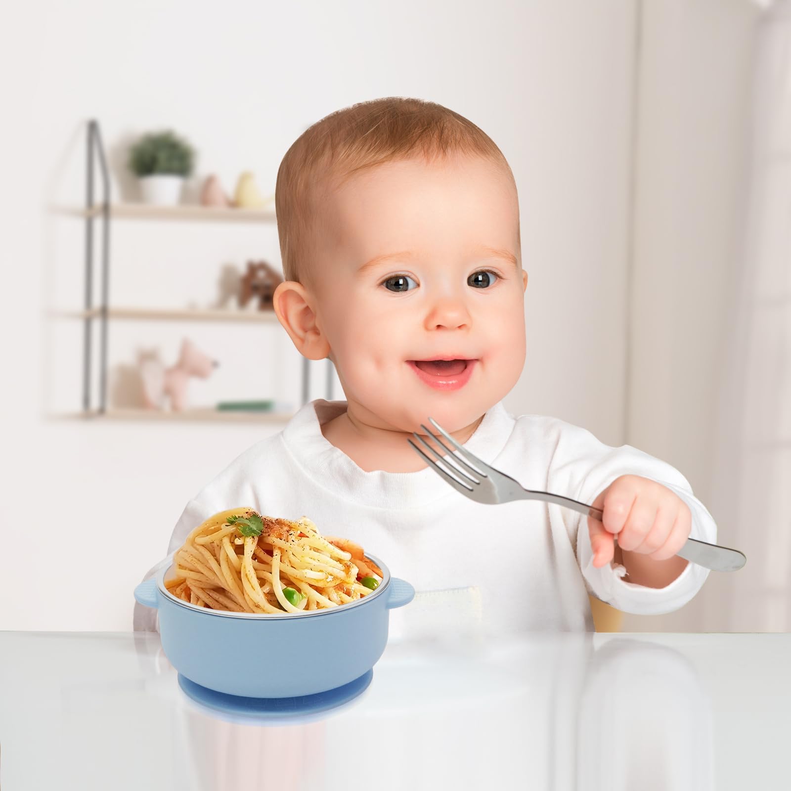 JVEOO gift-ready baby feeding set for new parents