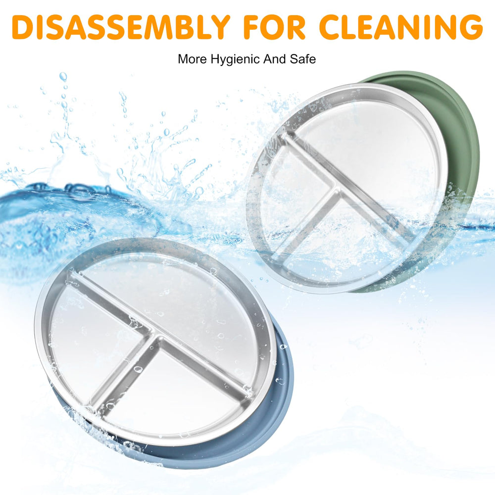 JVEOO strong suction base adheres to smooth surfaces during meals
