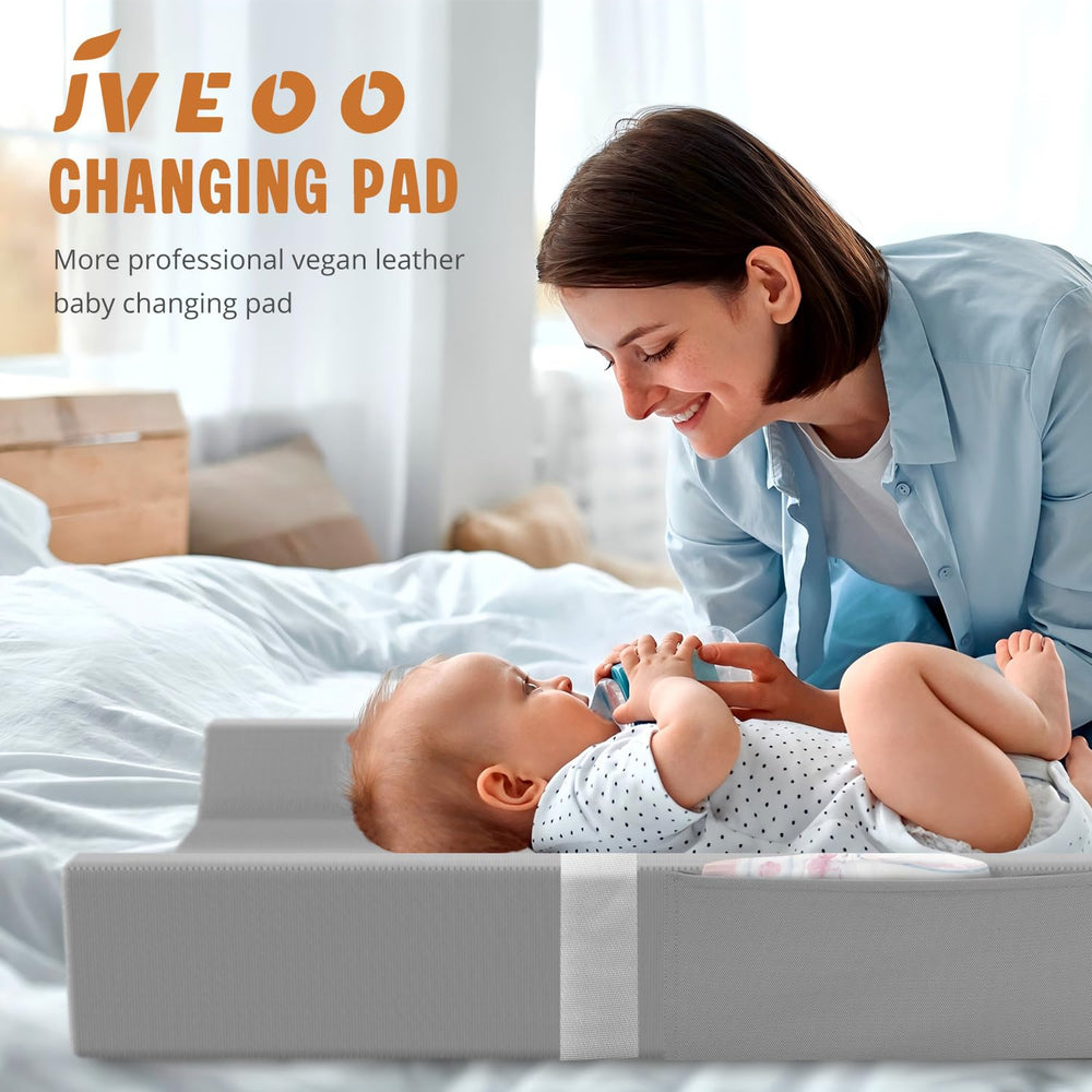JVEOO changing pad dimensions 32x16.6 inches offers generous surface