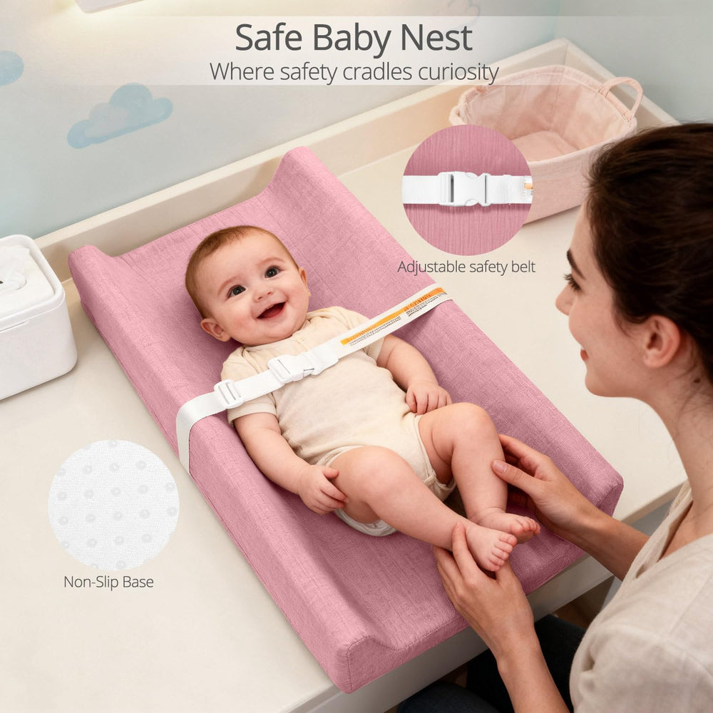 JVEOO waterproof foam lining keeps changes clean and easy to wipe