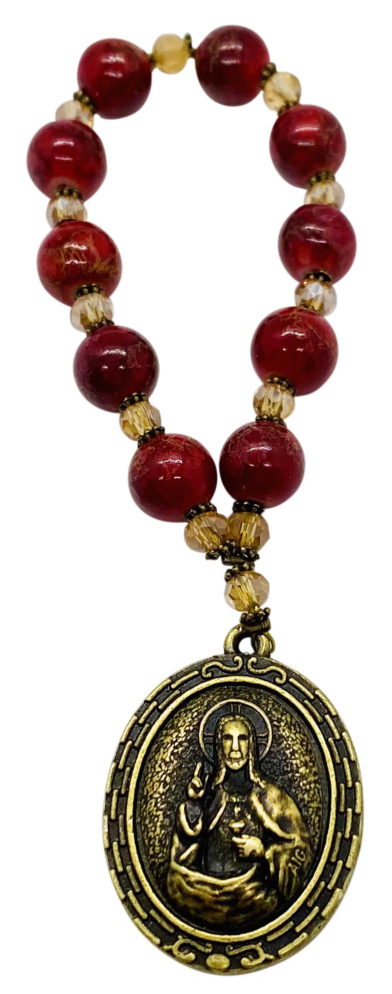 JWG Industries Surrender Novena beads close-up for focused prayer and calm moments