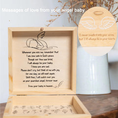 Jwitao miscarriage memorial box open lid reveals organized space for tiny mementos.