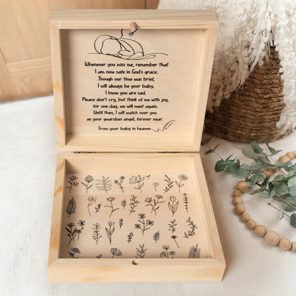 Jwitao miscarriage memorial box packaging protects a thoughtful sympathy gift.
