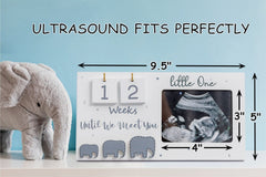 Jwitao Sonogram Frame Baby countdown numbers help track pregnancy milestones