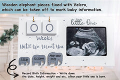 Jwitao Sonogram Frame Elephant design adds cute nursery charm