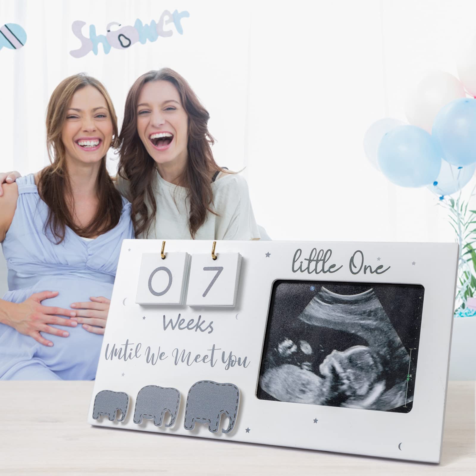 Jwitao Sonogram Frame Nursery decor idea celebrating growing family