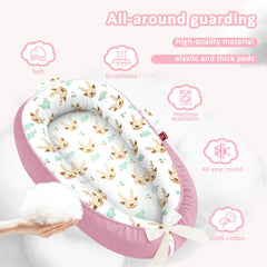 JWPEHOE baby lounger adjustable bow tie customizes size and fit