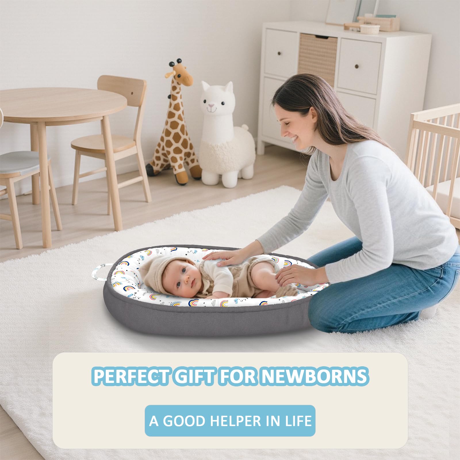 JWPEHOE Adjustable bow tie customizes size for ages 0–24 months.