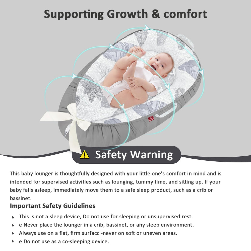 JWPEHOE Baby Lounger machine washable cover for easy cleaning