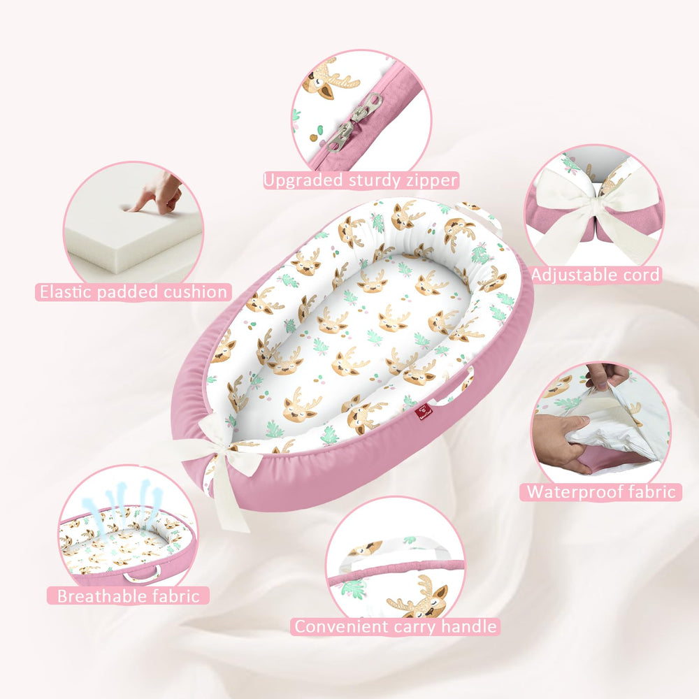 JWPEHOE baby lounger removable washable cover simplifies cleaning