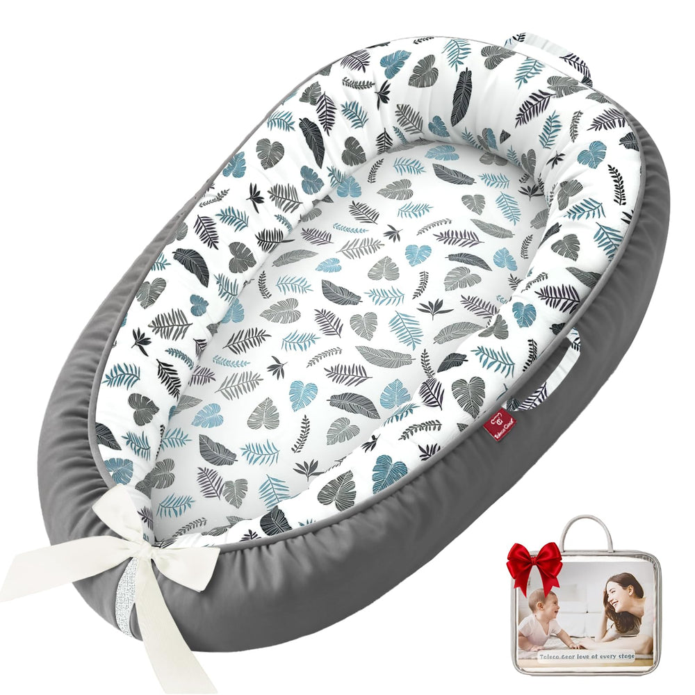 JWPEHOE baby lounger soft cotton fabric for gentle newborn comfort and breathability.