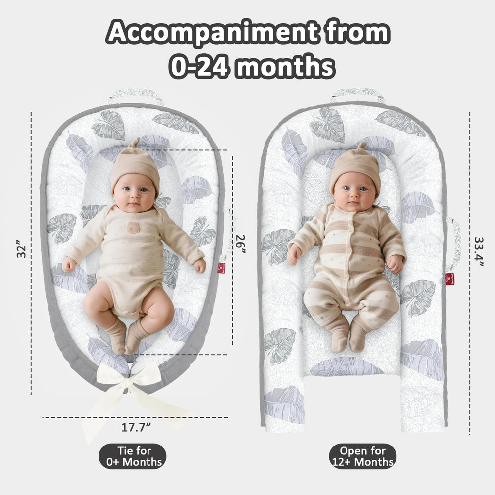 JWPEHOE Baby Lounger waterproof lining protects against spills