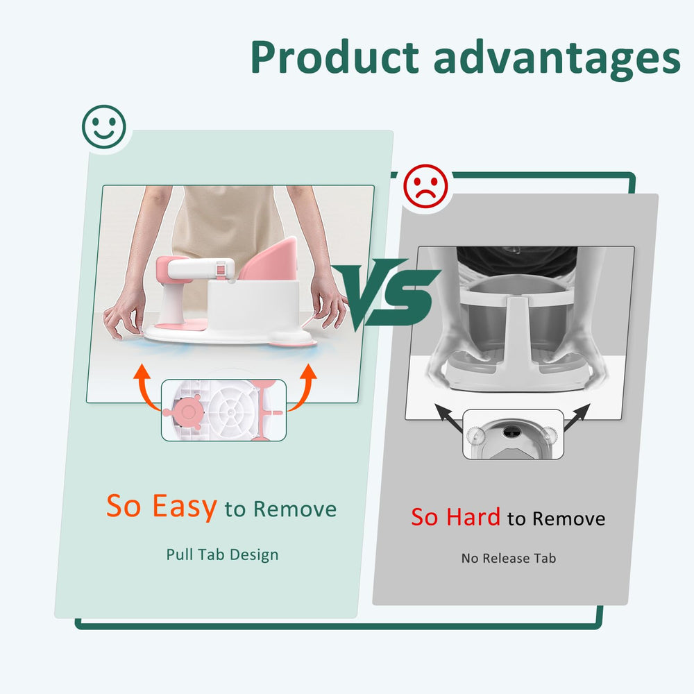 JWPEHOE bath seat easy-clean design for quick maintenance