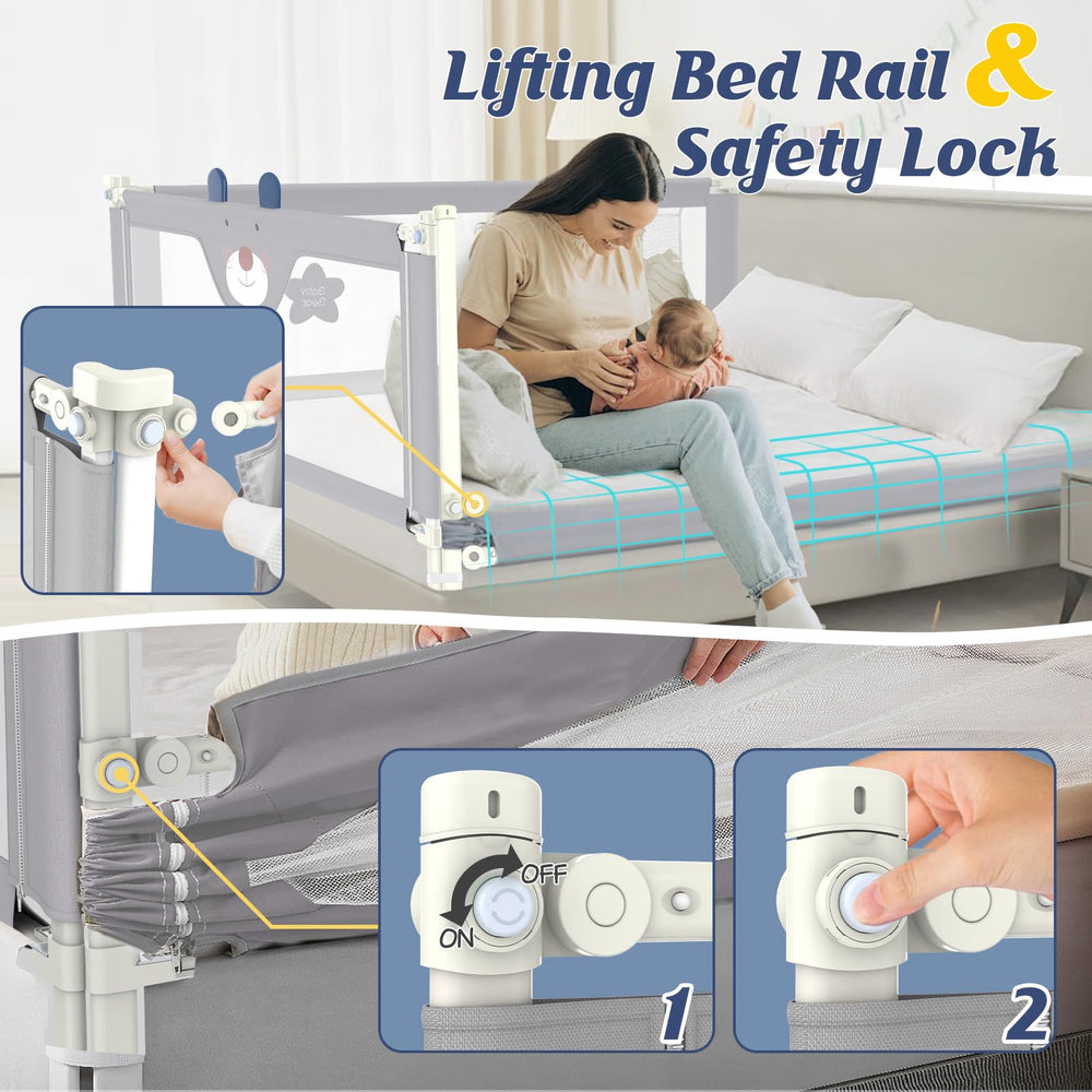 JWPEHOE bed-rail oxford cloth cover is wear-resistant and easy to clean.