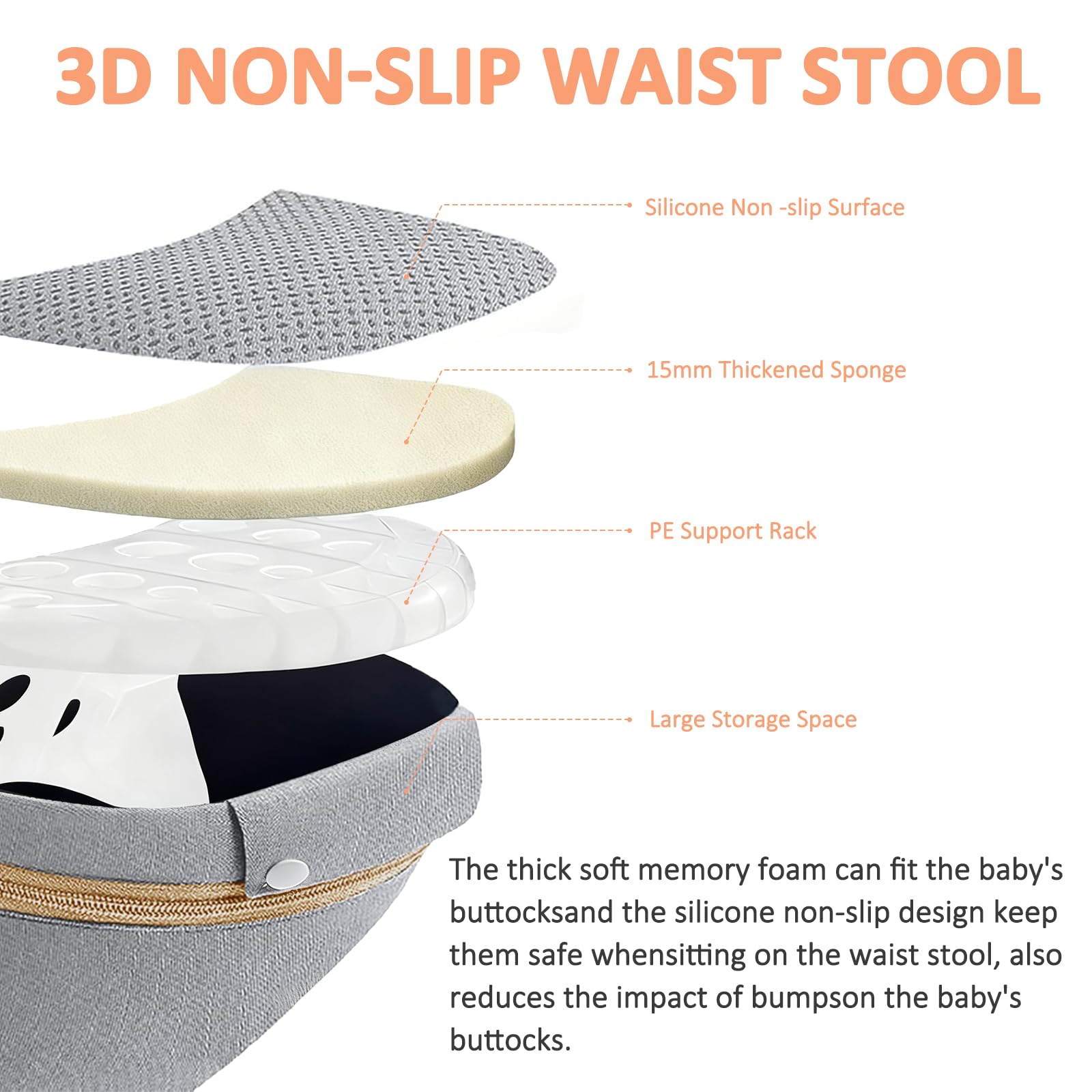JWPEHOE newborn-to-toddler-size-range supports growing babies without changing carriers.