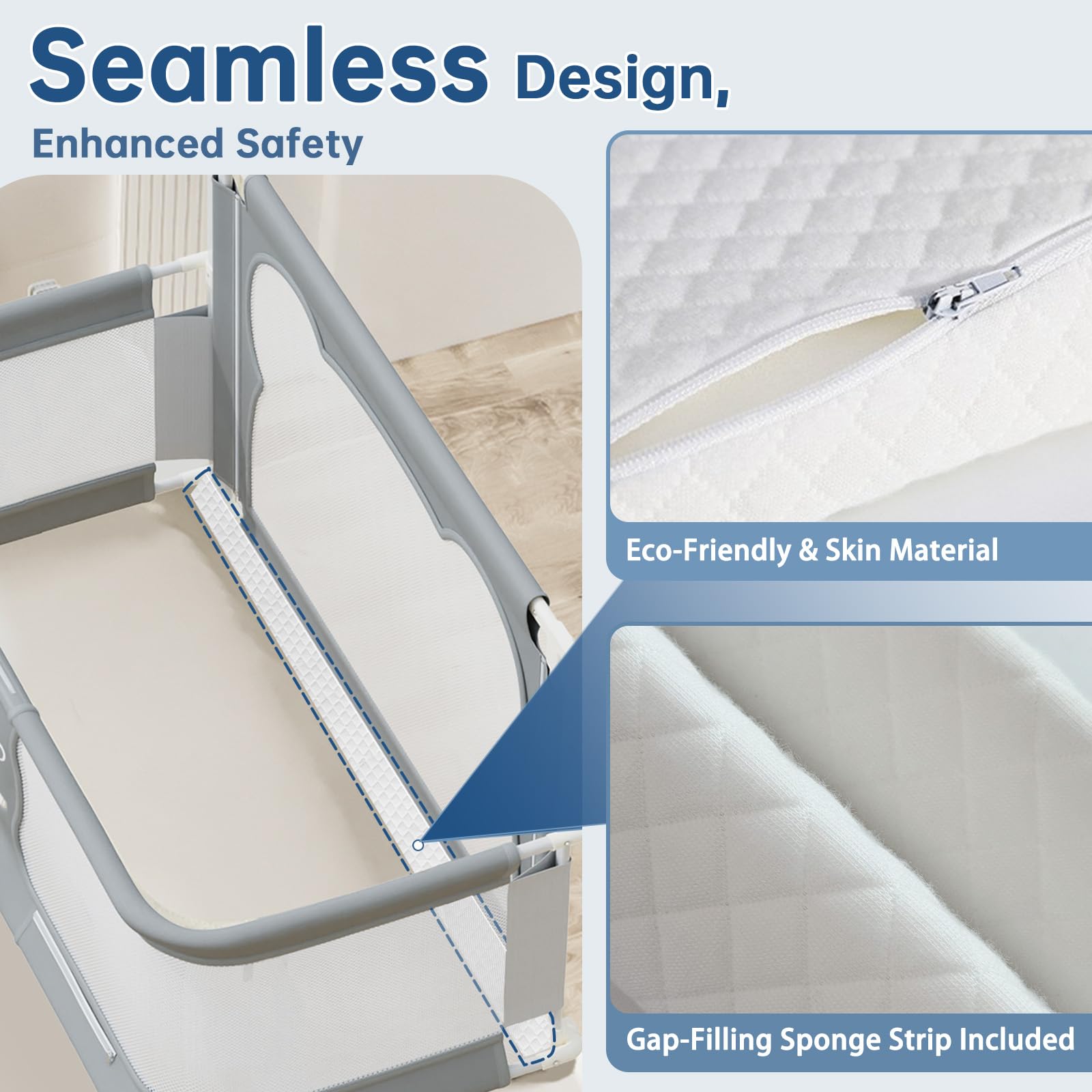 JWPEHOE safe materials with rounded corners for baby safety.