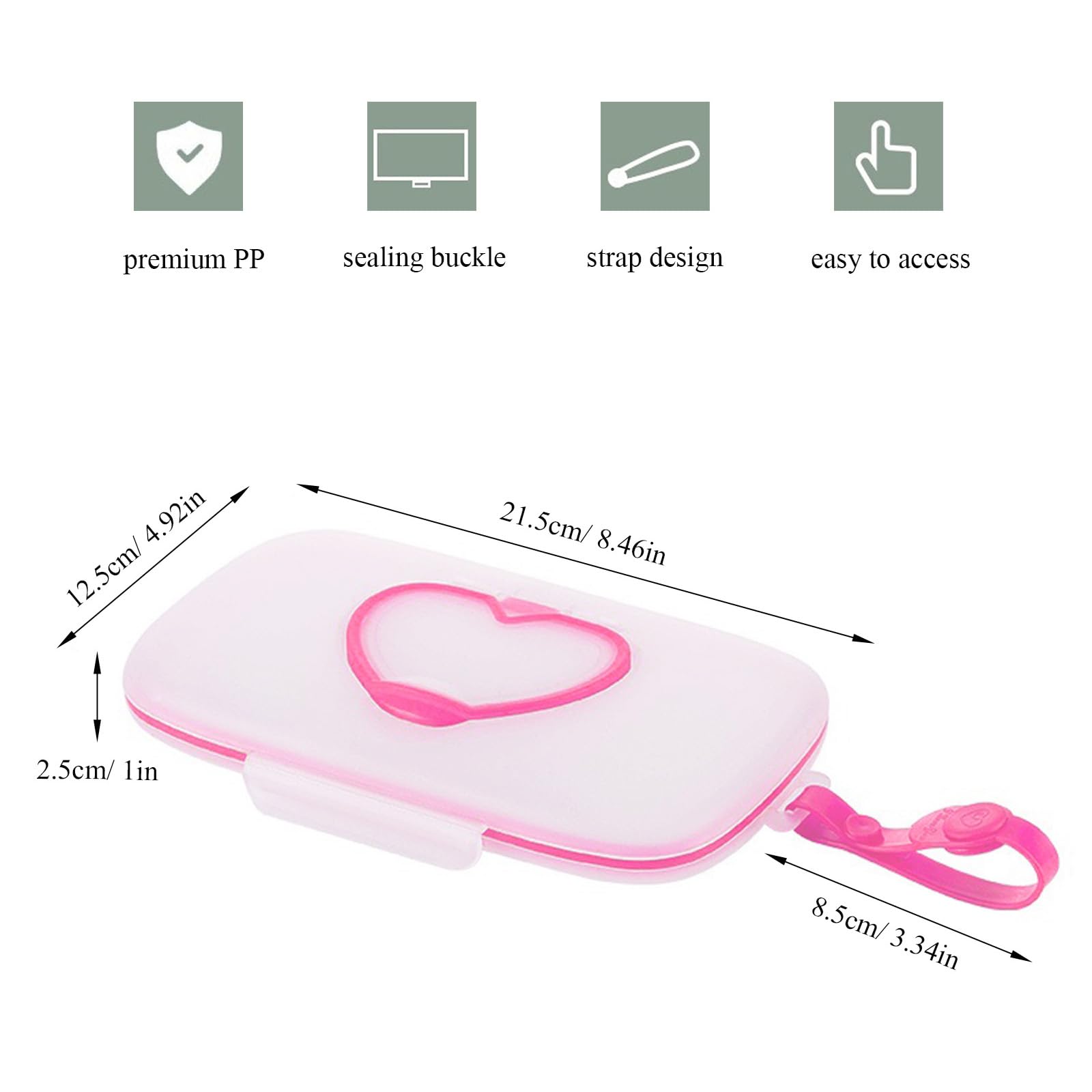 JWTIFOA wipes dispenser silicone-seal keeps wipes moist for ready-to-use freshness.