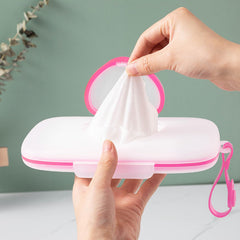 JWTIFOA wipes dispenser wide flip cap allows easy one-wipe access during changes.