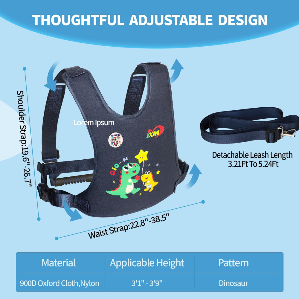 JXM Safety Harness secure buckles offer reliable closure that little hands can’t easily undo.