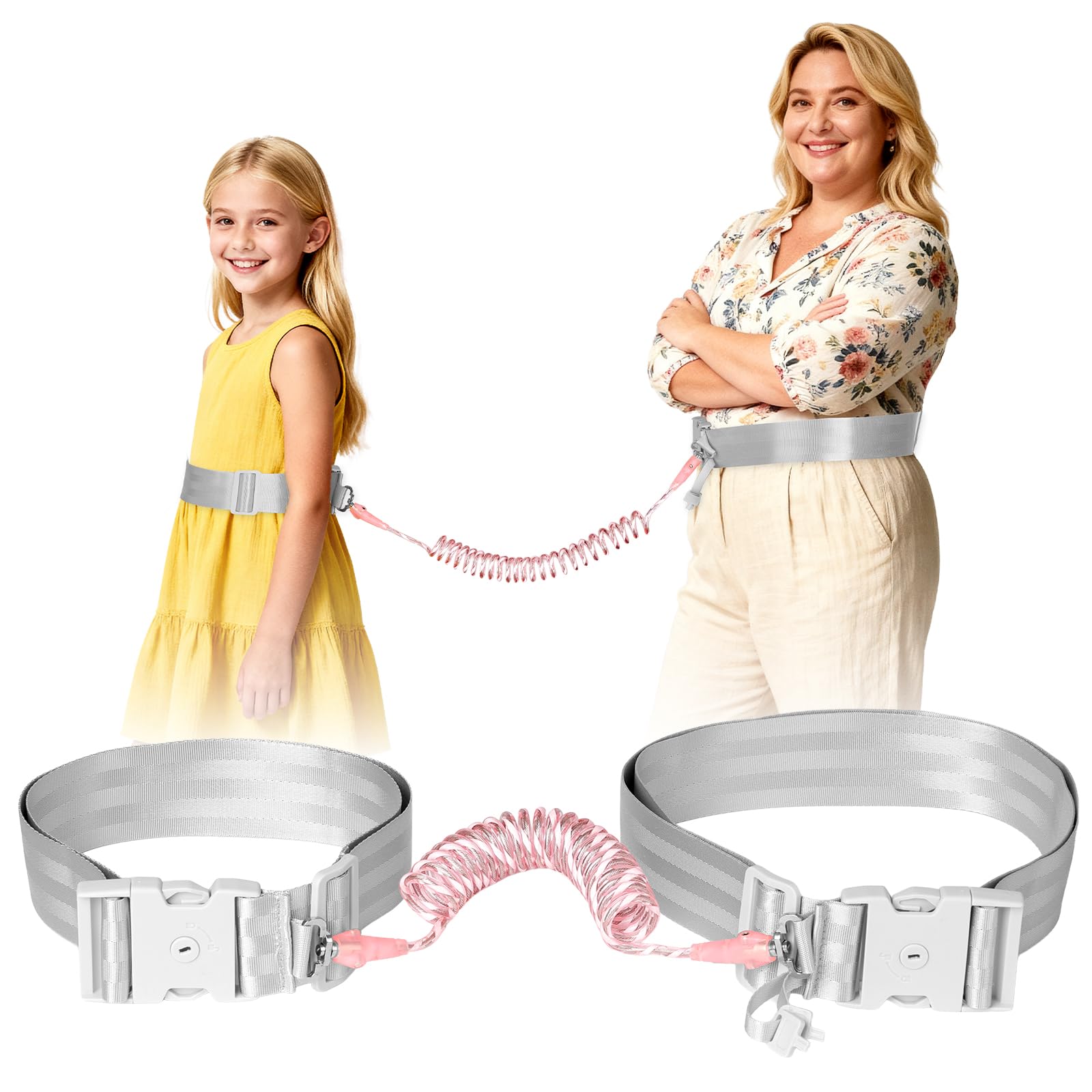 JXM Safety Waist Harness worn by child for hands-free supervision during outings.