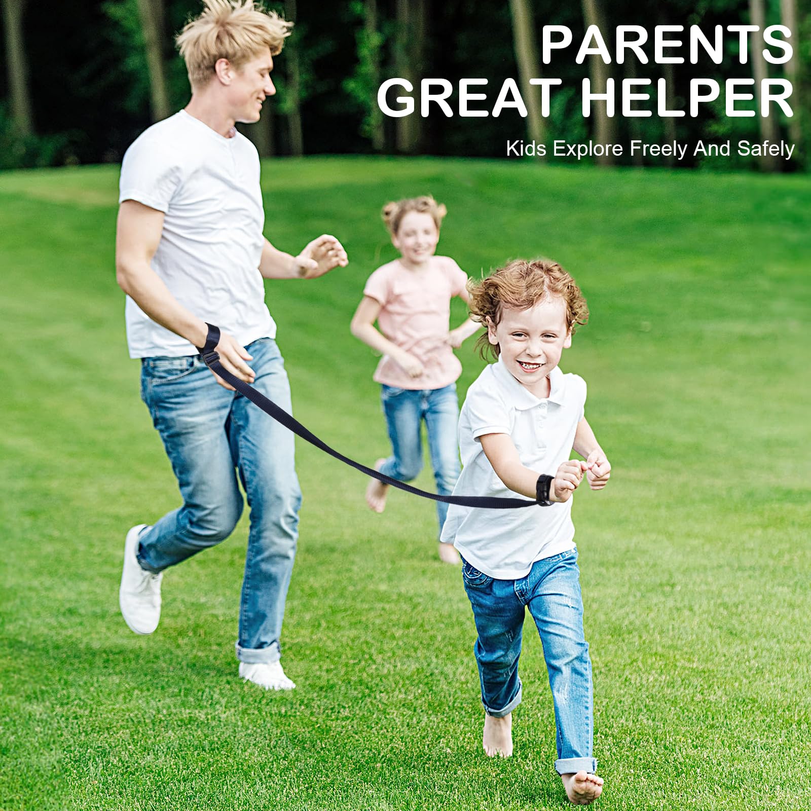 JXM Secure Wrist Leash ready for outdoor activities, easy to use for caregivers.