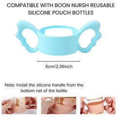 JXMYJR bottle handles quick-install demo on Boon Nursh bottle.