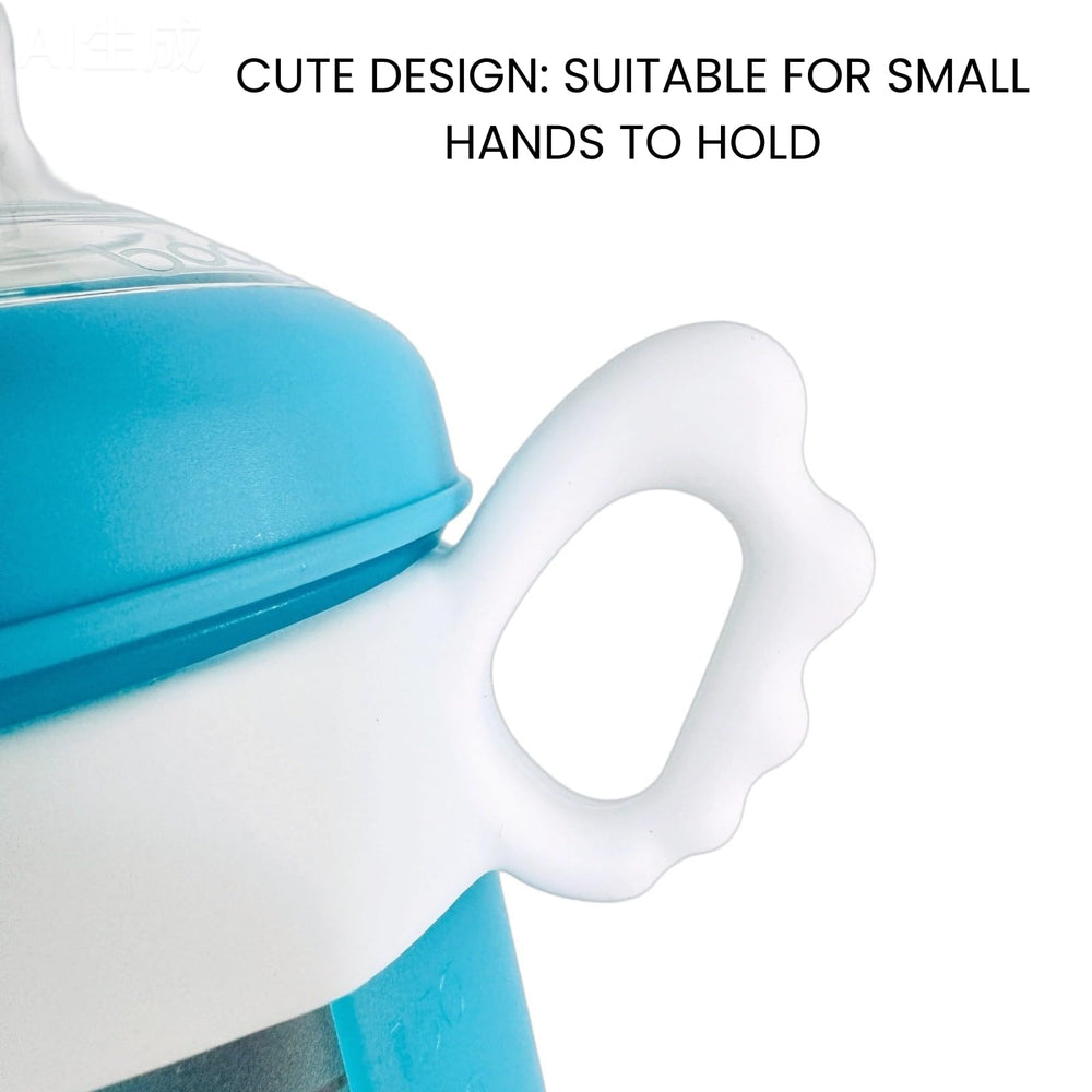 JXMYJR bottle handles silicone material emphasizing durability and easy cleaning.